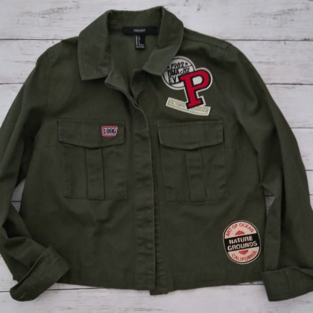 Forever 21 boys utility jacket